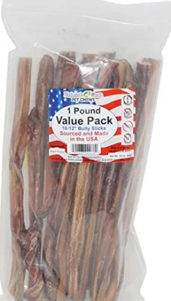 Nature's Own USA Bully Stick Value Pack Natural Dog Chews - Beef - 10 - 12 In - 1 Lb