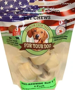 Nature's Own USA Not-Rawhide Beef Roll E-O Natural Dog Chews - Beef - 6 Pack