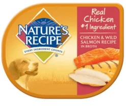 Nature's Recipe Chicken and Wild Salmon Recipe in Broth Wet Dog Food