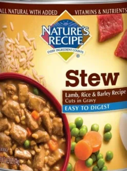 Nature's Recipe Easy to Digest Lamb Rice and Barley Homestyle Ground Canned Dog Food