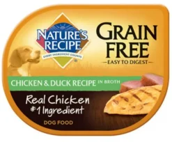 Nature's Recipe Grain Free Easy to Digest Chicken and Duck Recipe in Broth Wet Dog Food