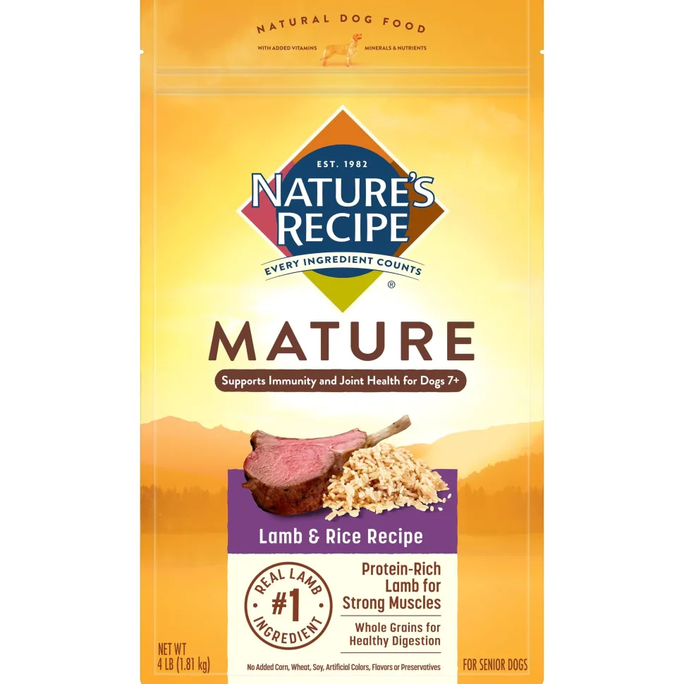 Nature's Recipe Lamb and Rice Mature Senior Dry Dog Food - 24 Lbs