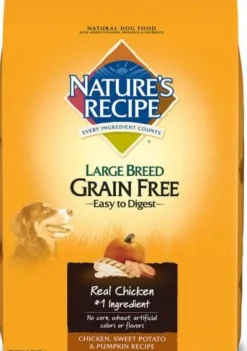 Nature's Recipe Large Breed Grain Free Chicken, Sweet Potato & Pumpkin Dry Dog Food