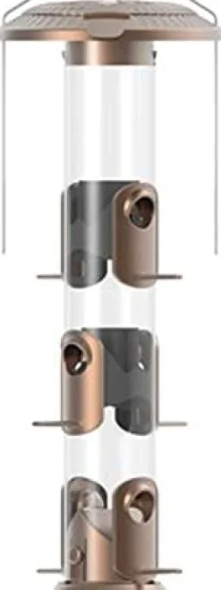 Nature's Way Deluxe Funnel Flip-Top Tube Tubed Wild Bird Feeder - 1.4 Qt Cap
