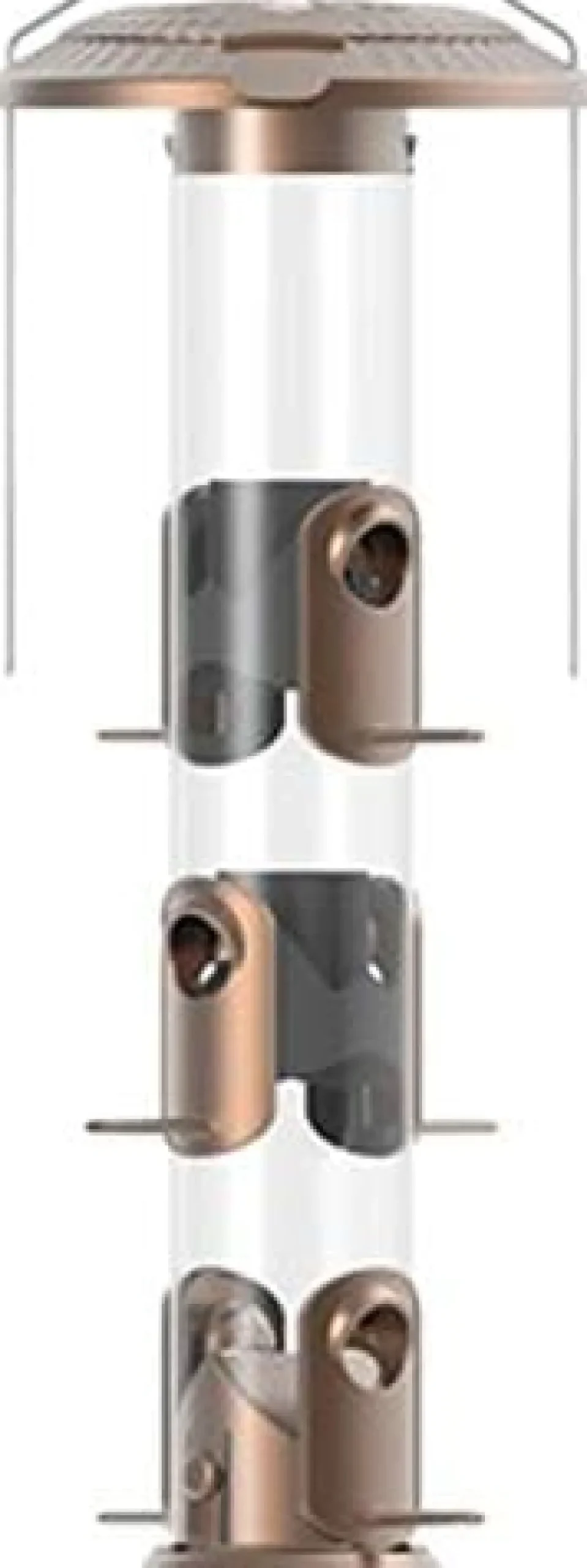Nature's Way Deluxe Funnel Flip-Top Tube Tubed Wild Bird Feeder - 1.4 Qt Cap