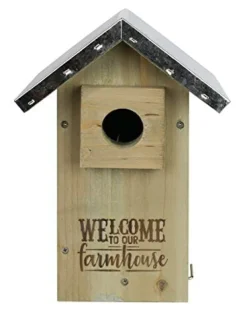 Nature's Way Galvanized Weathered Bluebird House - Cedar - 11 X 6.75 X 6 In