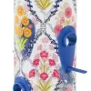 Nature's Way Garden Floral Easy Clean Wild Bird Feeder - Blue - 2.8 Qt Cap
