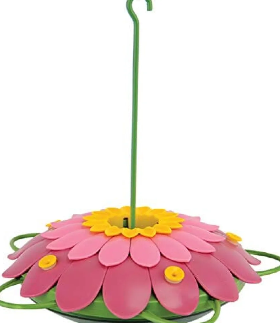 Nature's Way So Real 3D Flower Hummingbird Feeder - Pink - 16 Oz Cap