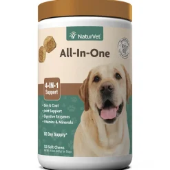 Naturvet All In One Soft Chew Chewy Dog Vitamins - 120 ct Jar