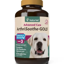 Naturvet ArthriSoothe GOLD Tablets Time Release Hip and Joint Dog Supplements - 40 ct Bottle