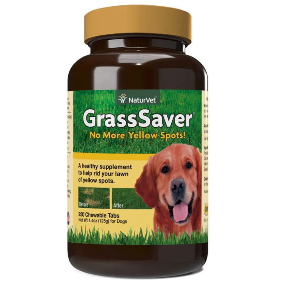 Naturvet GrassSaver Yard Care Tablets Dog Supplements - 250 ct Bottle