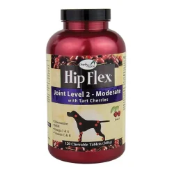Naturvet Hip Flex Tablets Level 2 (Moderate) Dog Supplements - 120 ct Bottle