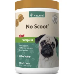 Naturvet No Scoot Soft Chew Dog Supplements - 120 ct Jar