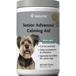 Naturvet Senior Calming Aid Soft Chew Dog Supplements - 60 ct