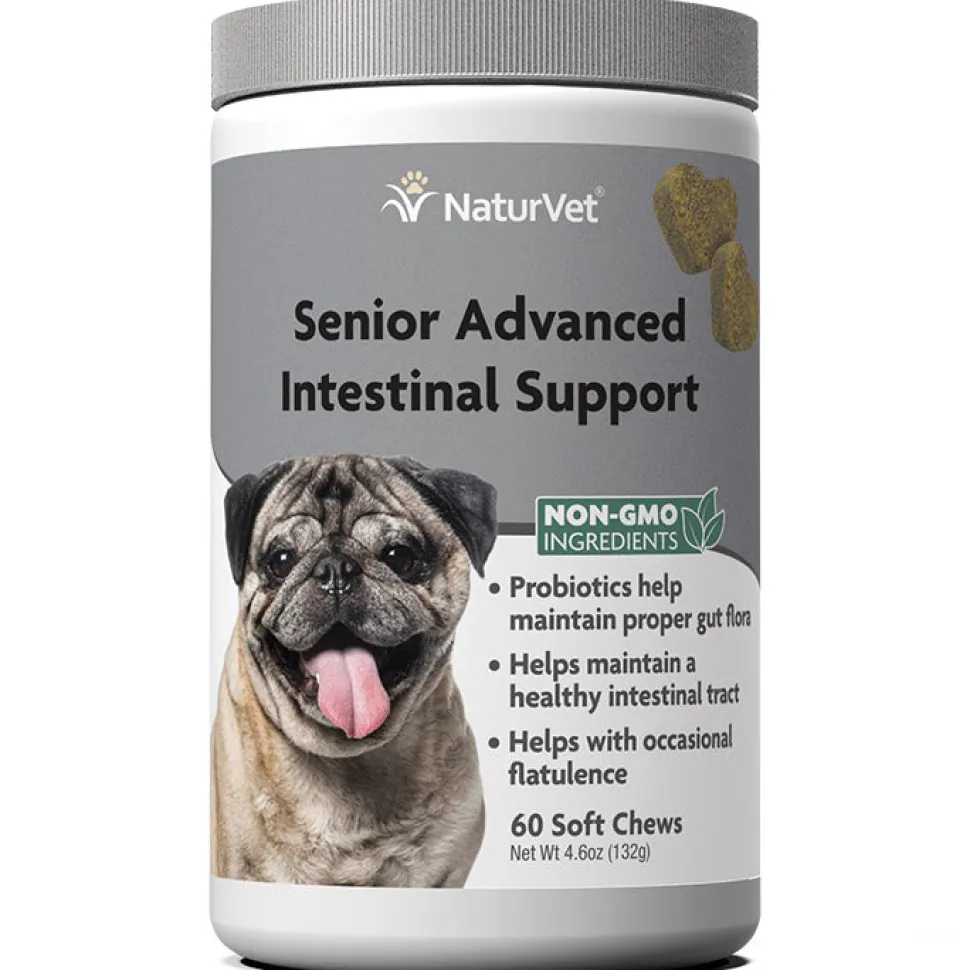 Naturvet Senior Intestinal Support Soft Chew Dog Supplements - 60 ct