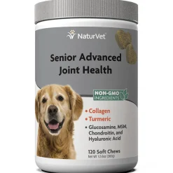 Naturvet Senior Joint Health Soft Chew Dog Supplements - 120 ct