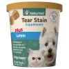 Naturvet Tear Stain Plus Lutein Soft Chews Cat and Dog Tear Stain Remover - 70 ct Cup