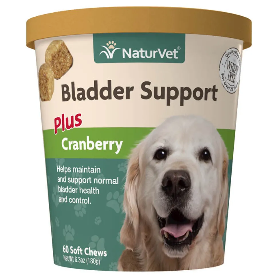 Naturvet Urinary Bladder Support Plus Cranberry Soft Chews Dog Chewy Supplements - 60 ct Cup