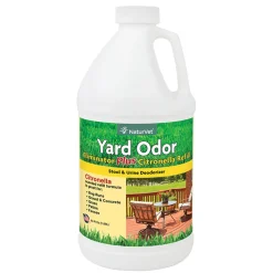 Naturvet Yard Odor Eliminator Plus Citronella Refill Dog and Cat Deodorizer - 64 oz Bottle