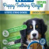 N-Bone Puppy Teething Ring Chewy Dog Treats Plus Chicken - 7 Pack
