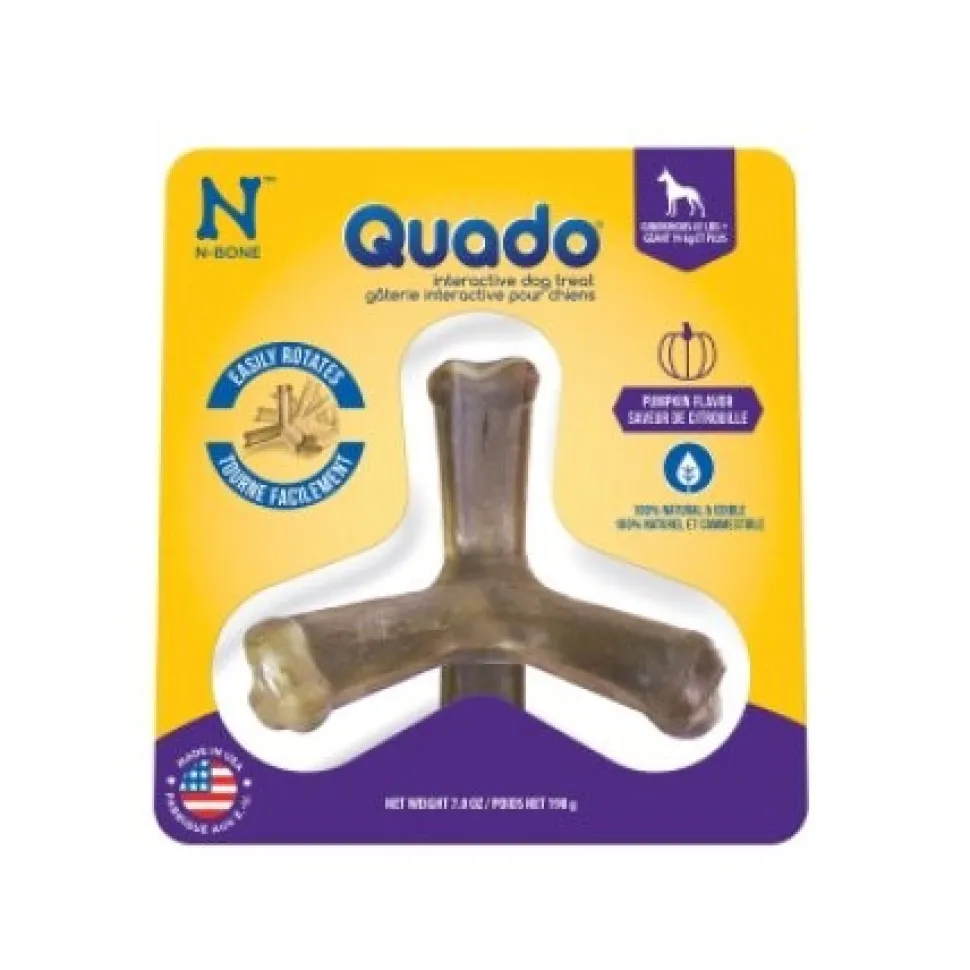 N-Bone QUADO USA Pumpkin Dog Bone Treat - Large