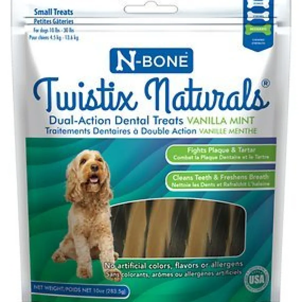 N-Bone WISTIX Vanilla Mint Dental Dog Treat - Small - 10 Oz