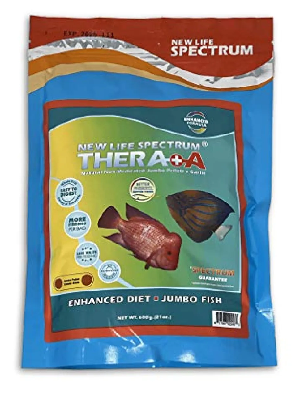 New Life Spectrum Naturox Thera+A - 7.5 - 8 mm Sinking Pellets - 600 g