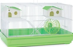 Nibbles A&E 2 Story Hamster/Gerbil Cage with House And Wheel - 18 X 11 X 16I N - 2 Pack