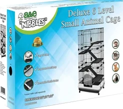 Nibbles Deluxe 6 Level Small Animal Cage - 32 X 21 X 60 In