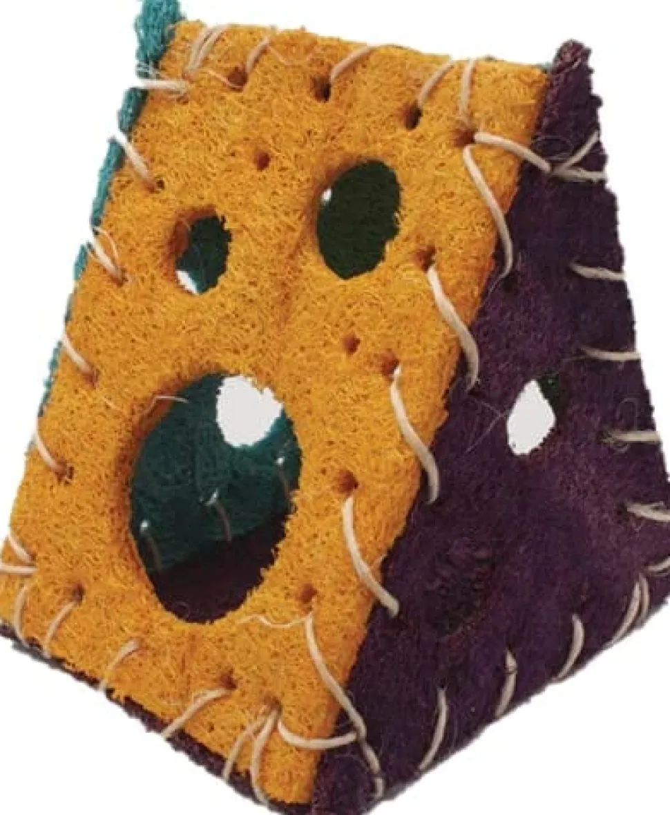 Nibbles Loofah Cheese House Chew Small Animal Chewy Treats - Small