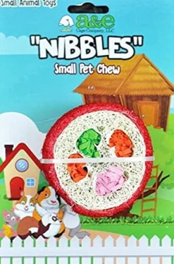 Nibbles Loofah Deluxe Sushi Roll Chew Small Animal Chewy Treats - Small