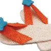 Nibbles Loofah Flip Flops Chews Small Animal Chewy Treats - Small - 2 Pack