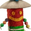 Nibbles Loofah Tiki Man Chew Toy Small Animal Chewy Treats -