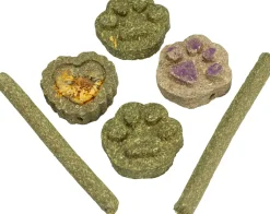 Nibbles Timothy Hay Chews Variety Pack Small Animal Chewy Treats - 6 Count