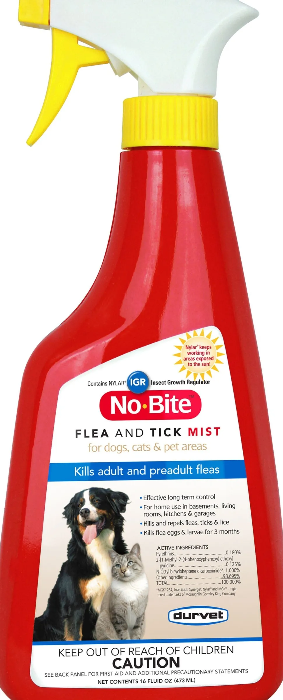 No-Bite Igr Flea & Tick Mist Dog Spray - 16 Oz