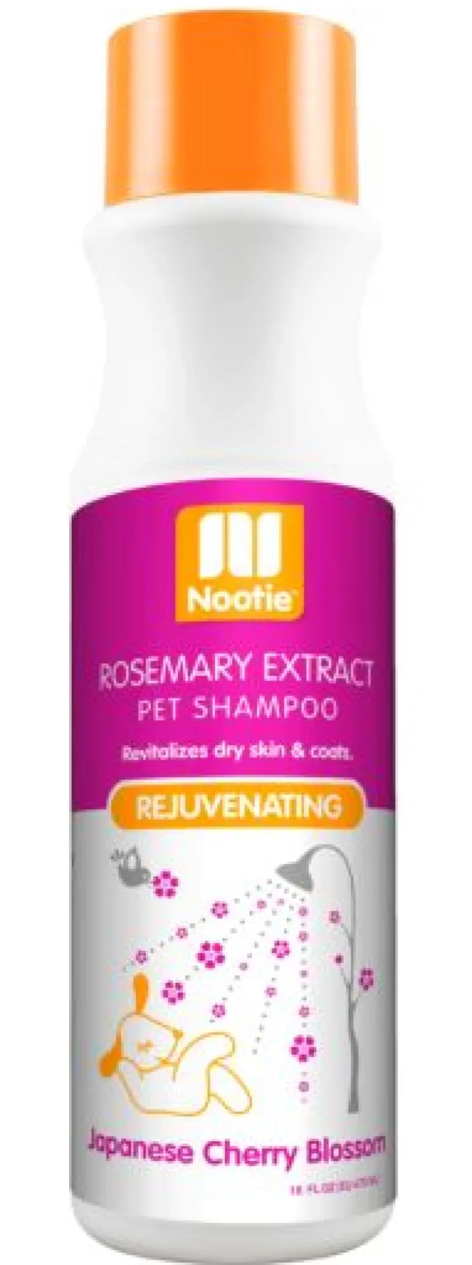 Nootie Rosemary Extract Rejuvenating Japanese Cherry Blossom Shampoo for Dogs