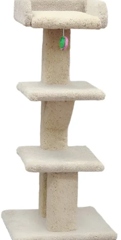North American Pet Tree with Tray and 2 Shelves Scratcher Assorted - 44 in