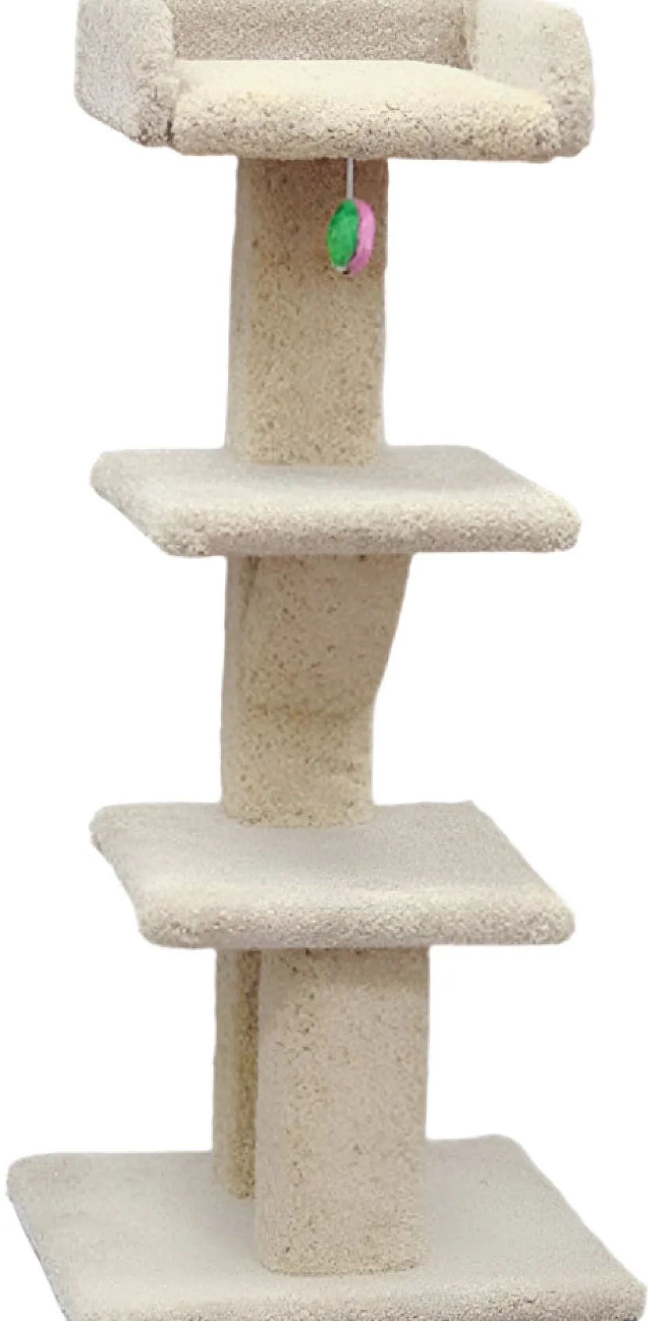 North American Pet Tree with Tray and 2 Shelves Scratcher Assorted - 44 in