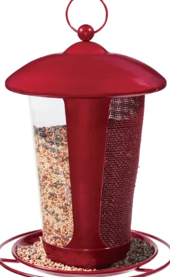 North States Crimson Dual Seed Wild Bird Feeder - Red - 3 Lbs
