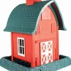 North States Village Collection Barn Plastic Hopper Wild Bird Feeder - Red - 5 Lbs Cap