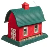 North States Village Collection Barn Bird Plastic Hopper Wild Bird Feeder - Red - 8 Lbs Cap