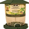 North States Village Collection Gazebo Plastic Hopper Wild Bird Feeder - Green - 2.25 Lbs Cap