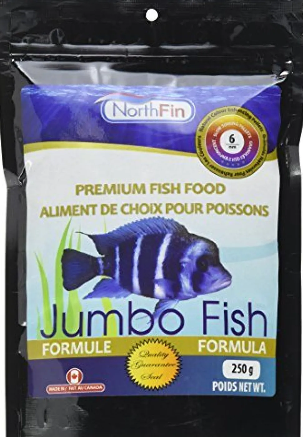 NorthFin Jumbo Formula - 6 mm Sinking Pellets - 250 g
