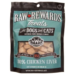 Northwest Naturals Freeze Dried Chicken Liver Treat Freeze-Dried Cat and Dog Treats - 3 oz Bag