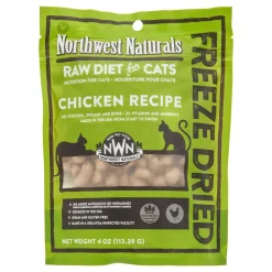 Northwest Naturals Freeze Dried Chicken Cat Recipe Freeze-Dried Cat Treats - 4 oz Bag