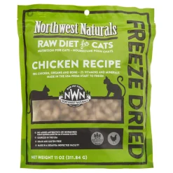 Northwest Naturals Freeze Dried Chicken Cat Recipe Freeze-Dried Cat Treats - 11 oz Bag