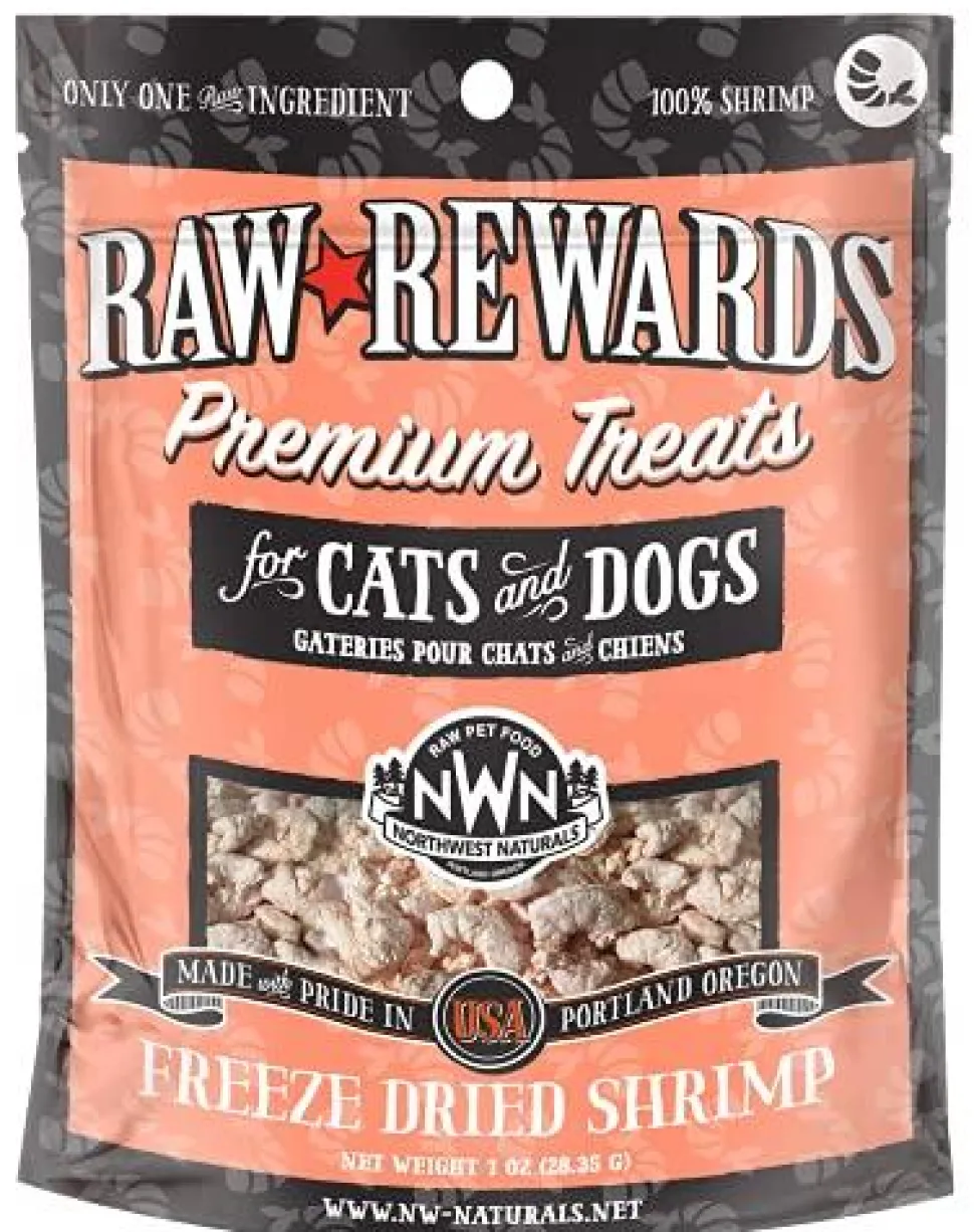 Northwest Naturals Freeze Dried Shrimp Freeze-Dried Cat and Dog Treats - 1 oz Bag