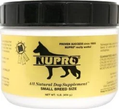 Nupro High Grade Hemp Extract CBD Oil Natural Small Dog Supplement - 1 lb Jar