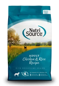 Nutrisource Adult Chicken & Rice Dry Dog Food - 15 lb Bag