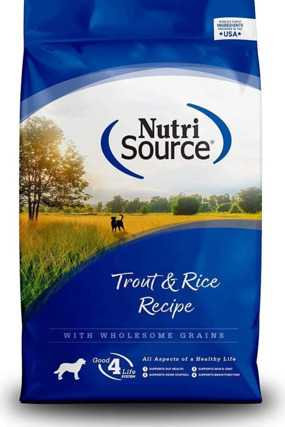 Nutrisource Adult Trout & Rice Dry Dog Food - 30 lb Bag